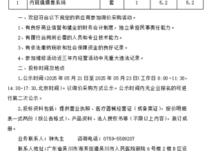 吴川市人民医院医疗器械维修的询价公示