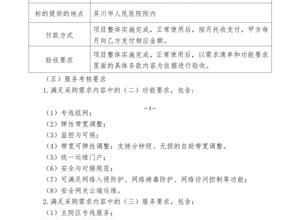 吴川市人民医院组网专线接入服务项目询价采购公示